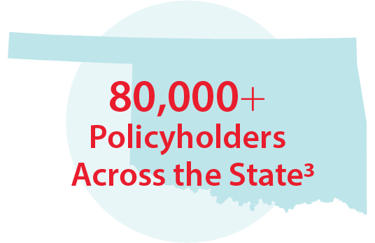 800,00 plus policyholders across the state
