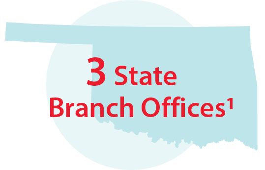 Three state branch offices